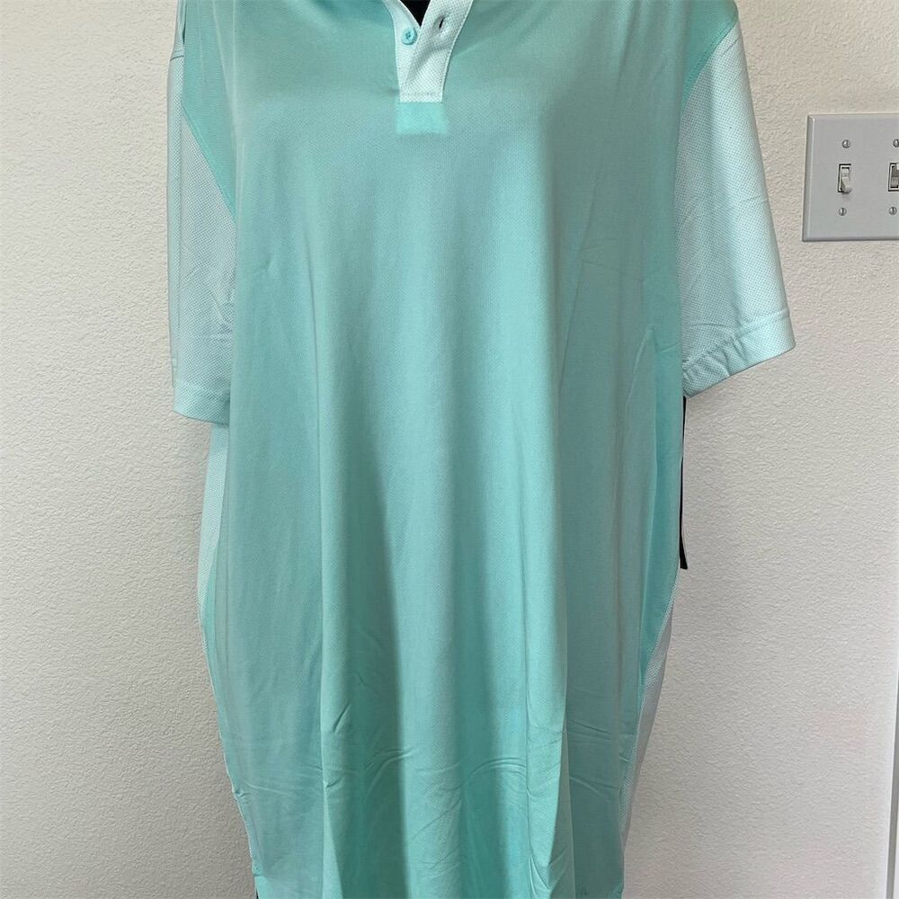 HEAD Men's Golf Polo Shirt XXL Ocean/White Collared Casual Summer Top​​